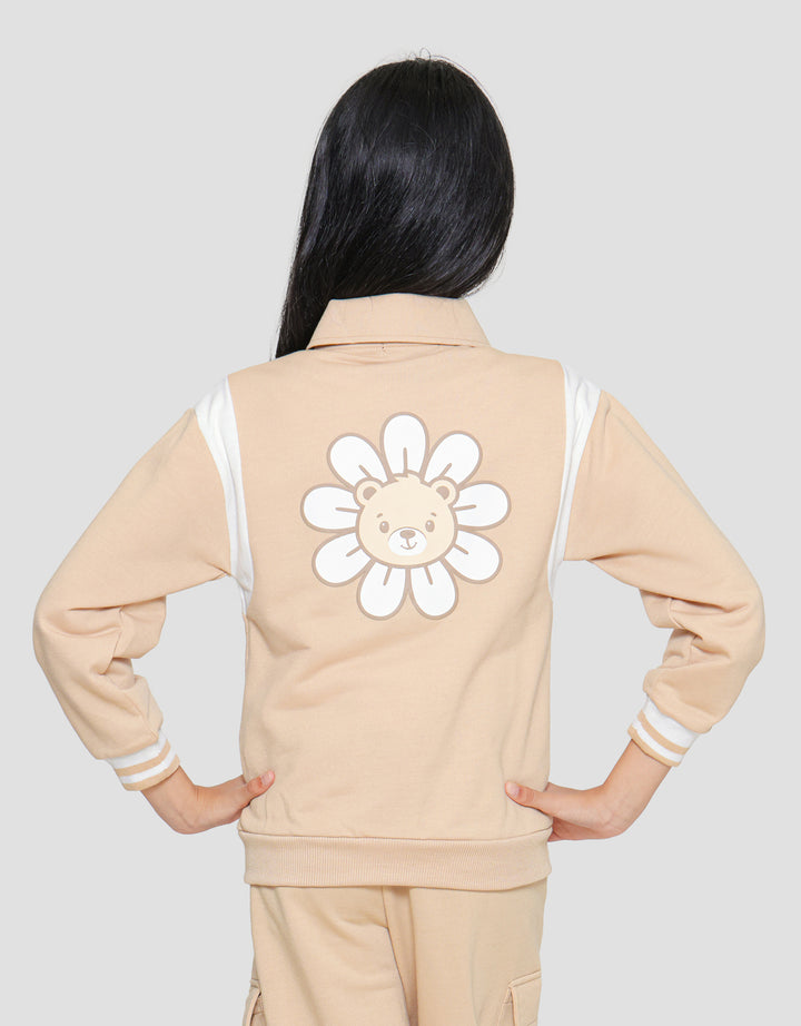 Nevada Collar Bear Flower Girls Varsity Jacket