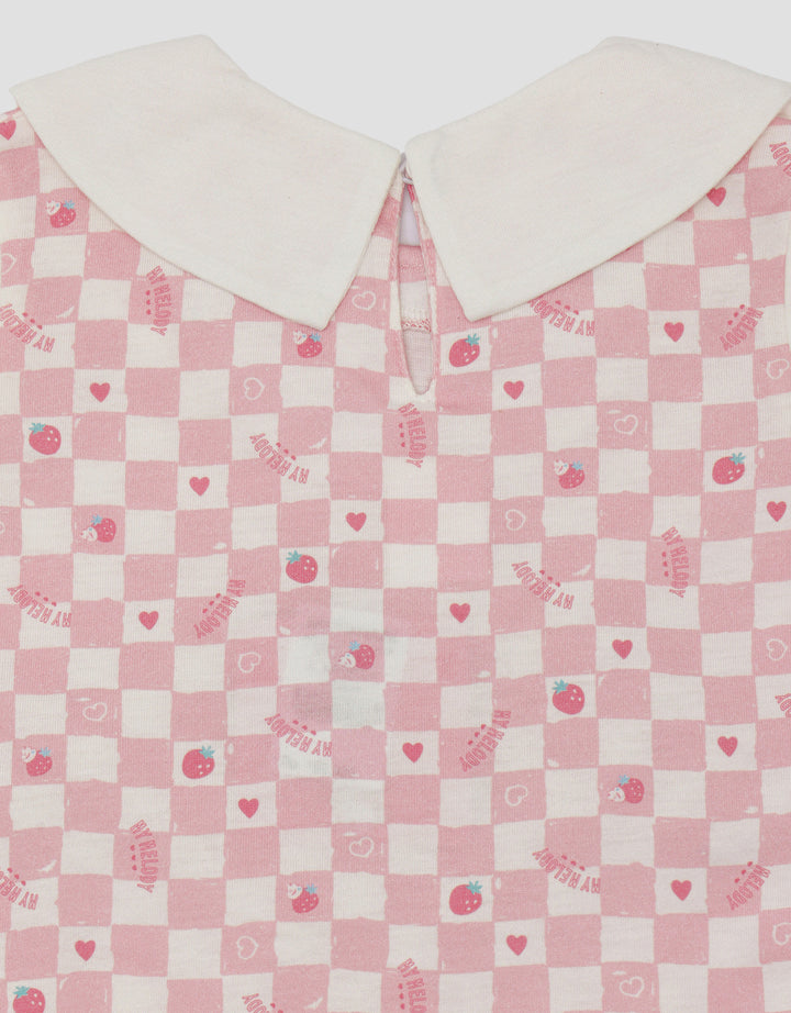 Pipiniko My Melody Kotak-Kotak Midi Dress Anak Perempuan