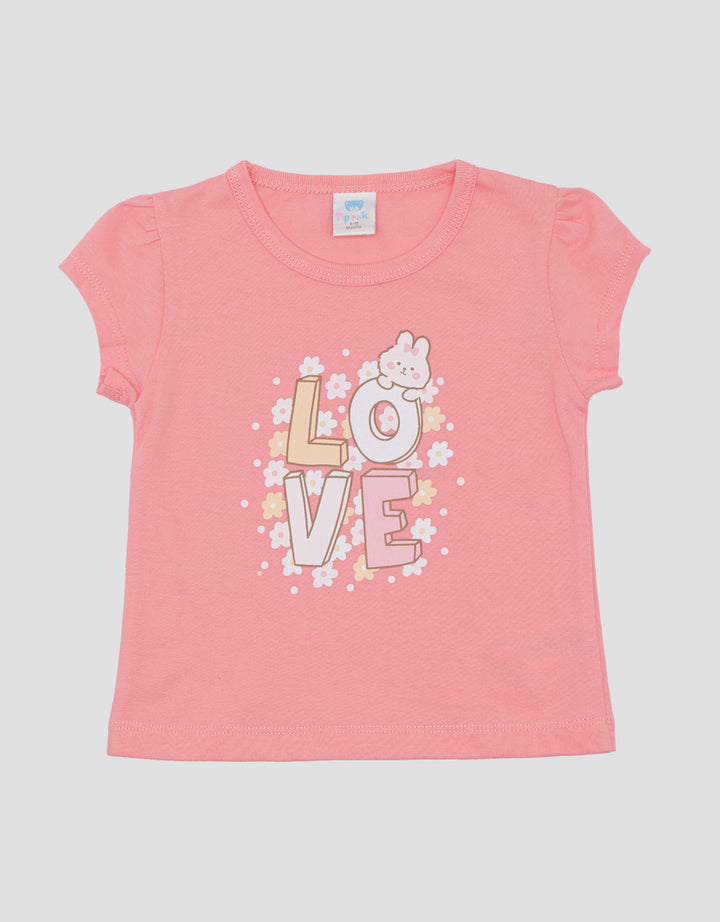 Pipiniko Best Buy Love Kaos Anak Perempuan