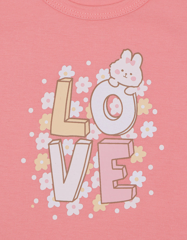 Pipiniko Best Buy Love Kaos Anak Perempuan