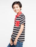 Crocodile Junior Polo Shirt Stripe With Pocket