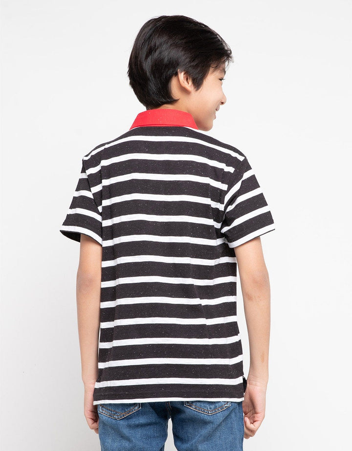 Crocodile Junior Polo Shirt Stripe With Pocket