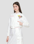 Nevada Fleece Varsity Powerpuff Girls Jaket Wanita