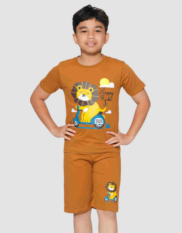 Little M Lion Happy Ride Baju Setelan Anak Laki-laki