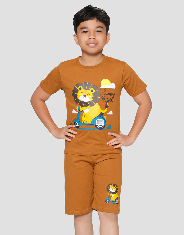 Little M Lion Happy Ride Baju Setelan Anak Laki-laki