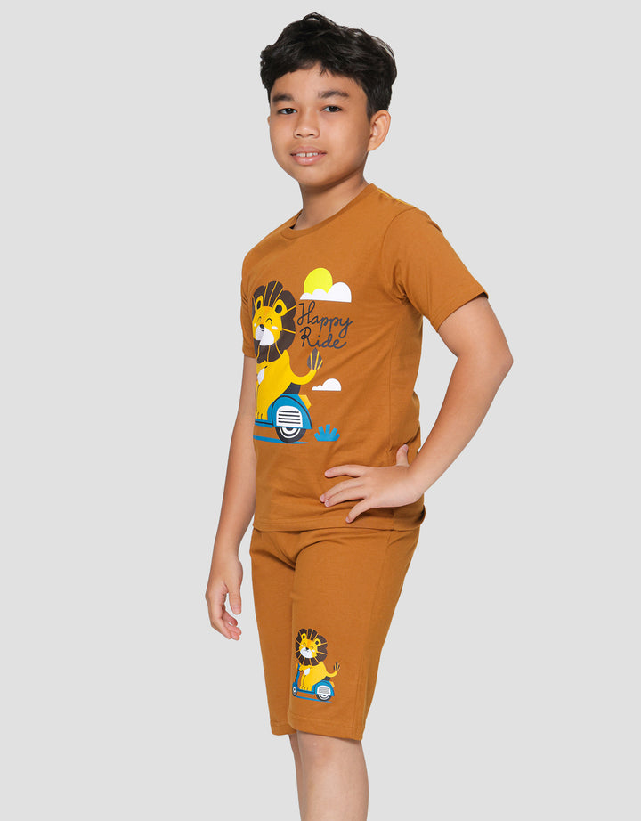 Little M Lion Happy Ride Baju Setelan Anak Laki-laki