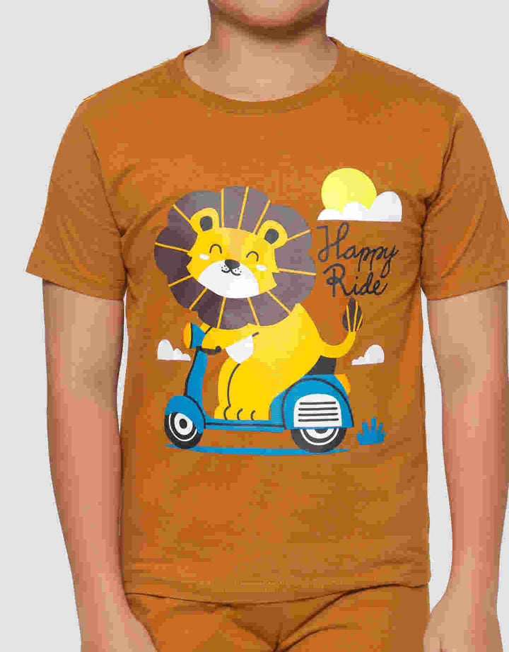 Little M Lion Happy Ride Baju Setelan Anak Laki-laki
