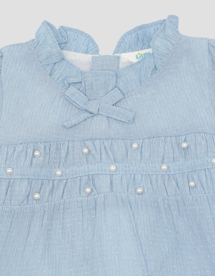 Little M Plus Pearl Midi Dress Muslim Baby Girl