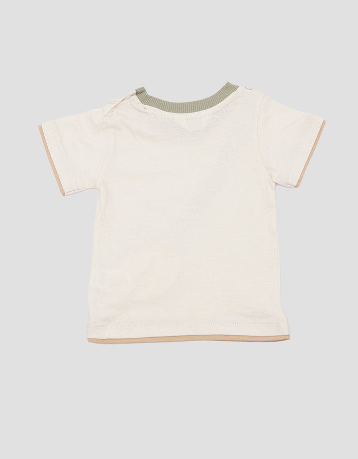 Little M Top Monkey Bag Kaos Lengan Pendek Anak Perempuan