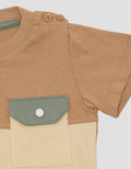 Little M Monkey Pocket Boys T-Shirt
