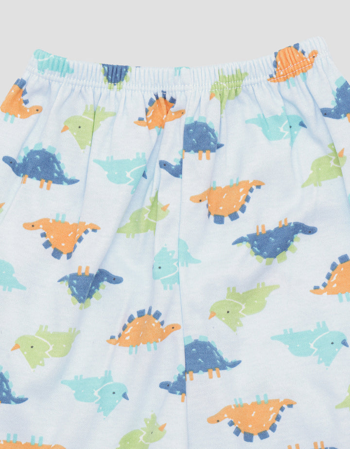 Pipiniko Print Dino Singlet And Short Boys Clothes Set