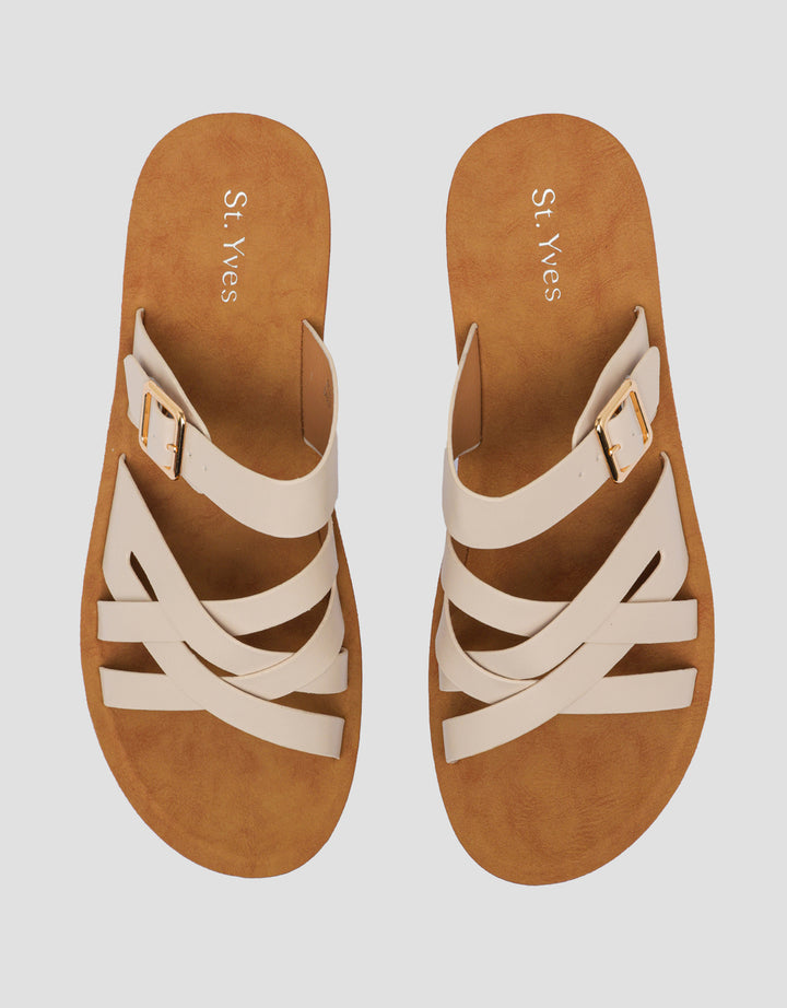 St. Yves One Buckle Sandal Slipper Wanita