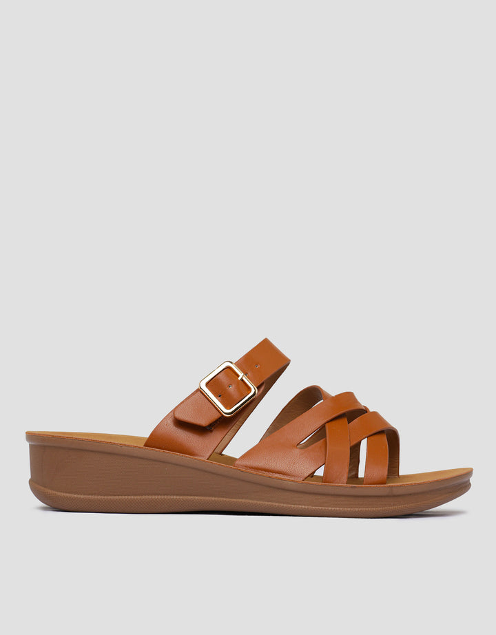 St. Yves One Buckle Sandal Slipper Wanita