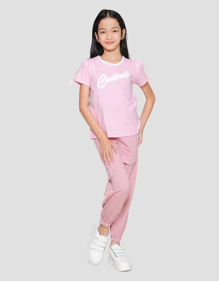 Cardinal Kids Girl Logo Brand Kaos Anak Perempuan