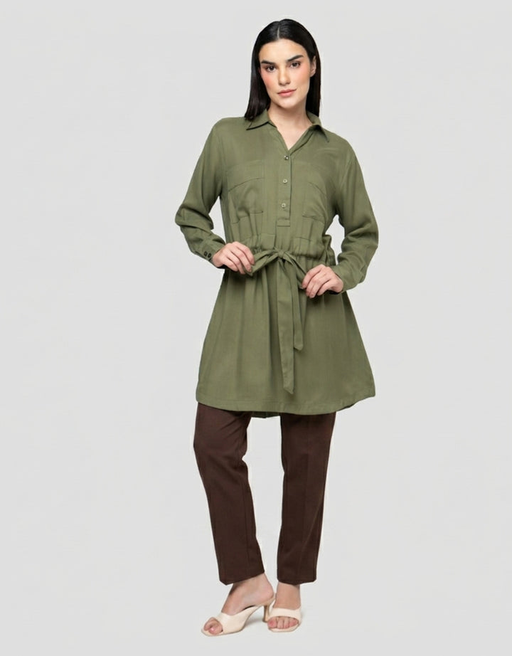 Cardinal Girl Double Pocket Tunik Wanita