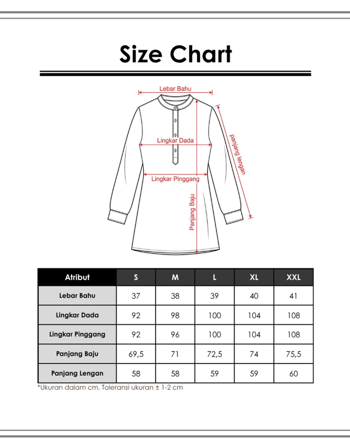 Cardinal Girl Double Pocket Tunik Wanita
