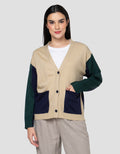 Cardinal Girl Double Pocket Sweater Wanita