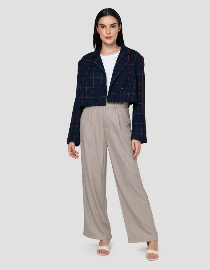 Cardinal Girl Check Blazer Wanita