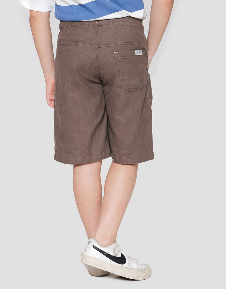 Little M Solid Crop Boys Shorts