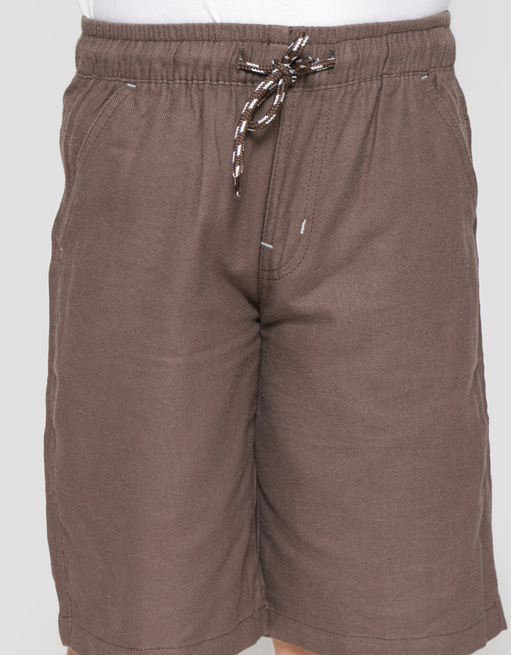 Little M Solid Crop Boys Shorts