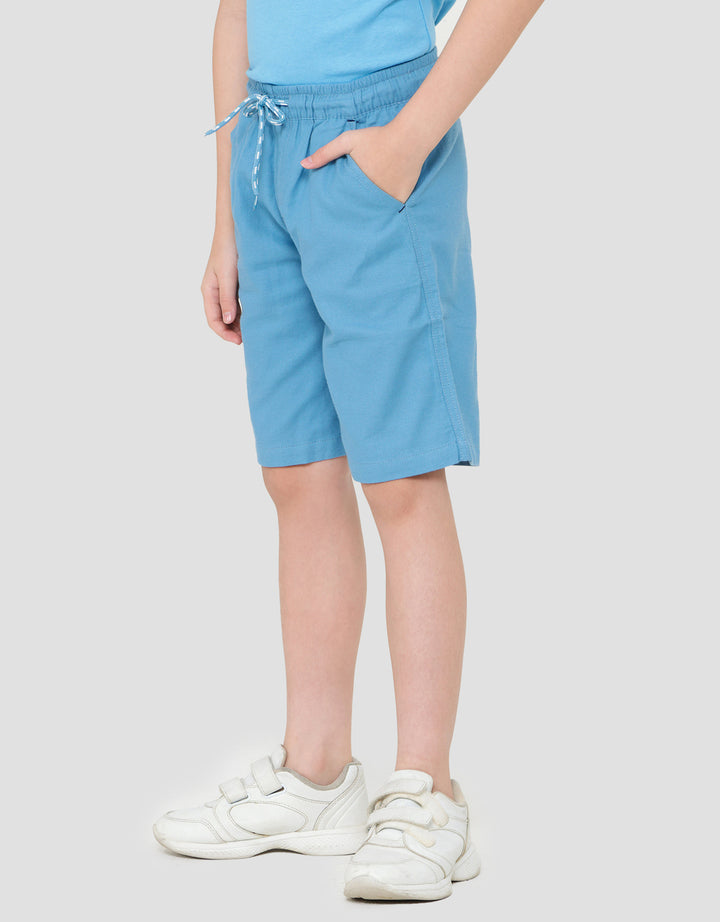Little M Solid Crop Celana Pendek Anak Laki-laki