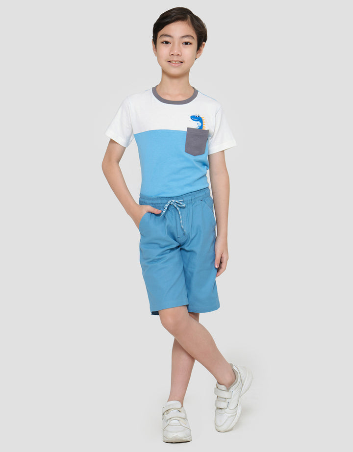 Little M Solid Crop Boys Shorts