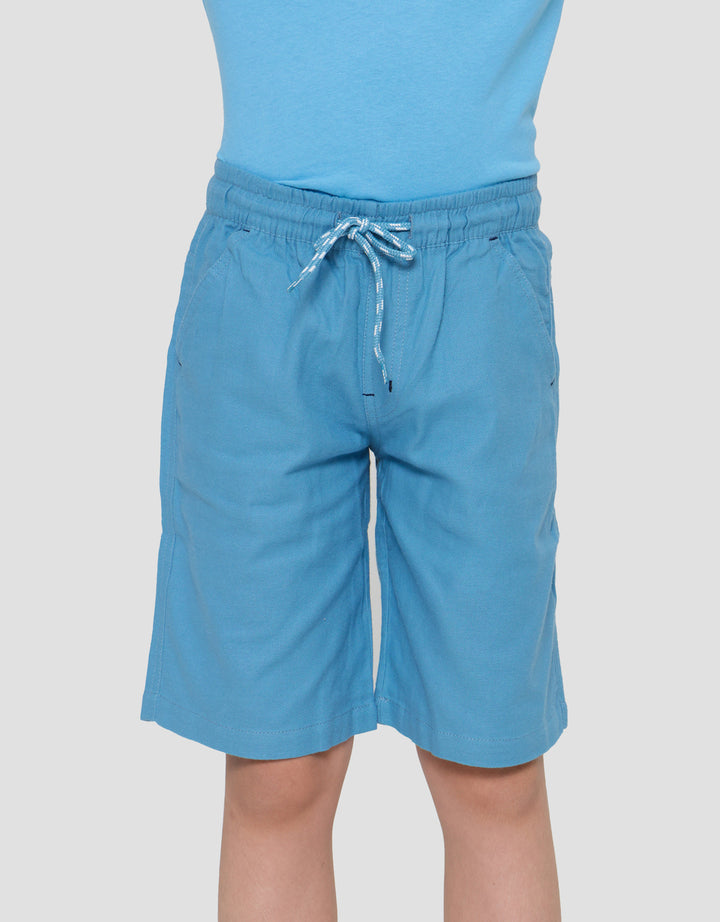 Little M Solid Crop Boys Shorts