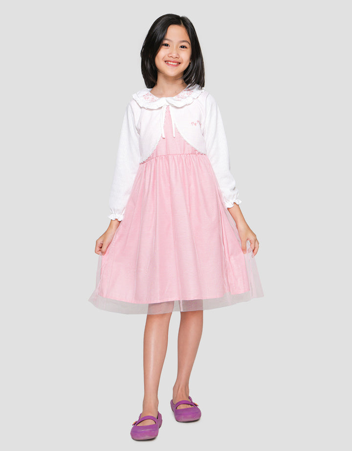 Character My Melody Cardi Midi Dress Anak Perempuan