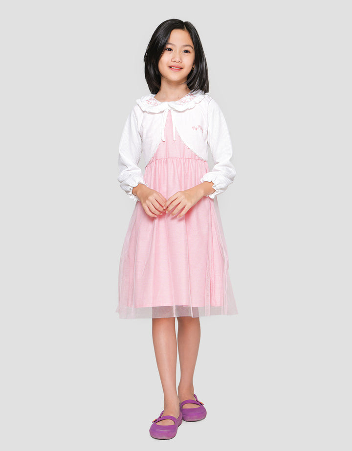 Character My Melody Cardi Midi Dress Anak Perempuan
