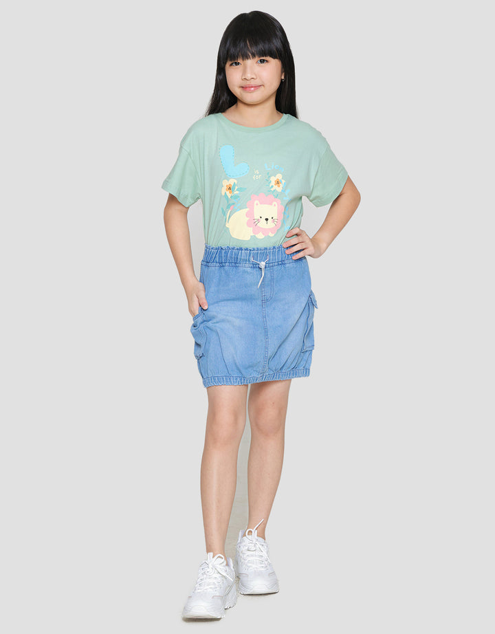 Little M Cargo Bottom Skort for Girls