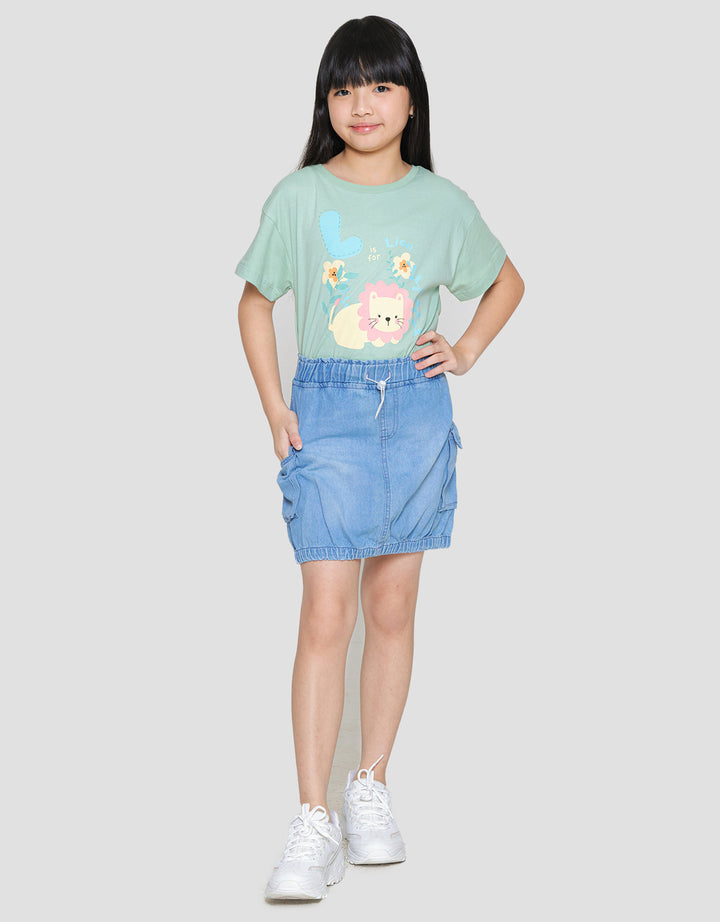 Little M Cargo Bottom Skort Anak Perempuan
