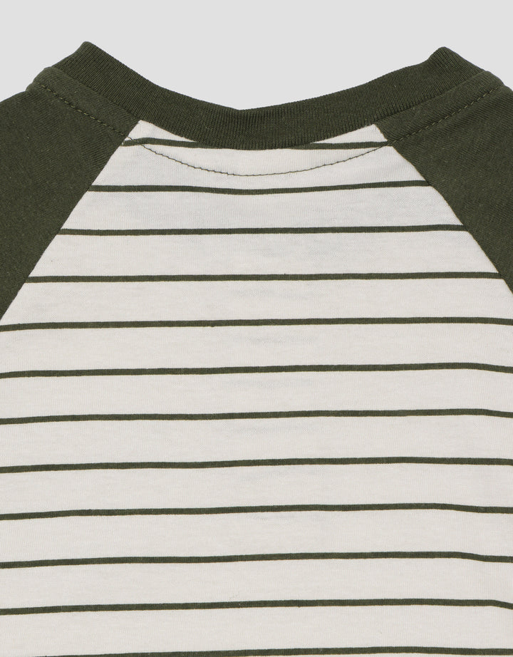 Pipiniko Raglan With Stripe Short Woven Baju Set Anak Laki-Laki