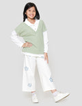 Nevada Boxy Knit 2 Pcs Look Alike Sweater Anak Perempuan