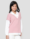 Nevada Boxy Knit 2 Pcs Look Alike Sweater Anak Perempuan