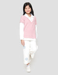 Nevada Boxy Knit 2 Pcs Look Alike Sweater Anak Perempuan
