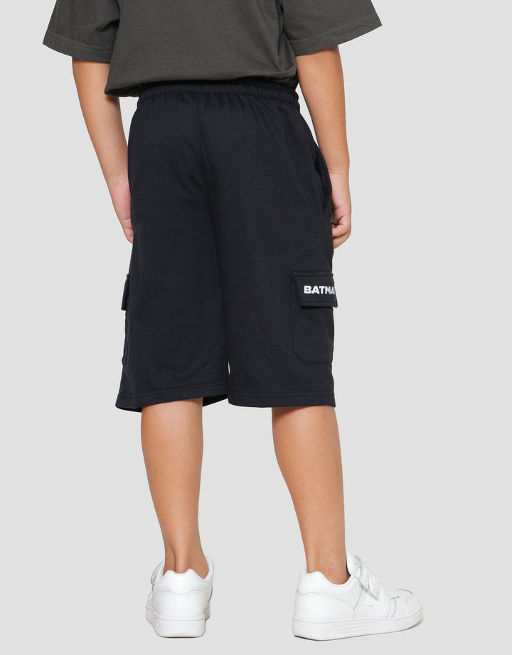 Character Knit Batman Cargo Logo Celana Pendek Anak Laki-Laki