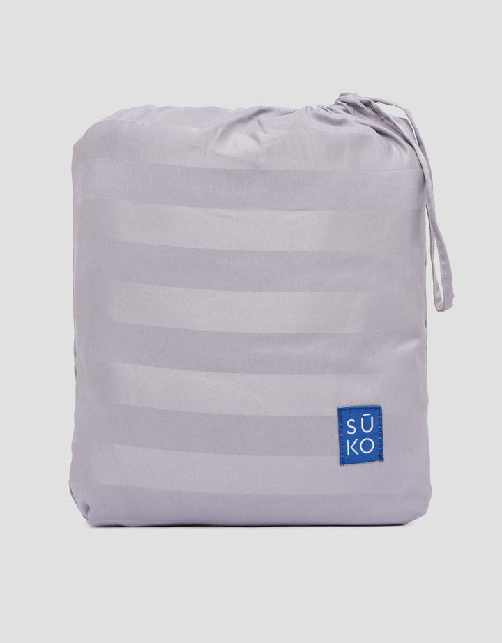 Suko Fitted Bedsheet Microsilk Full Kantong Kain Salur 180 x 200 x 40 cm