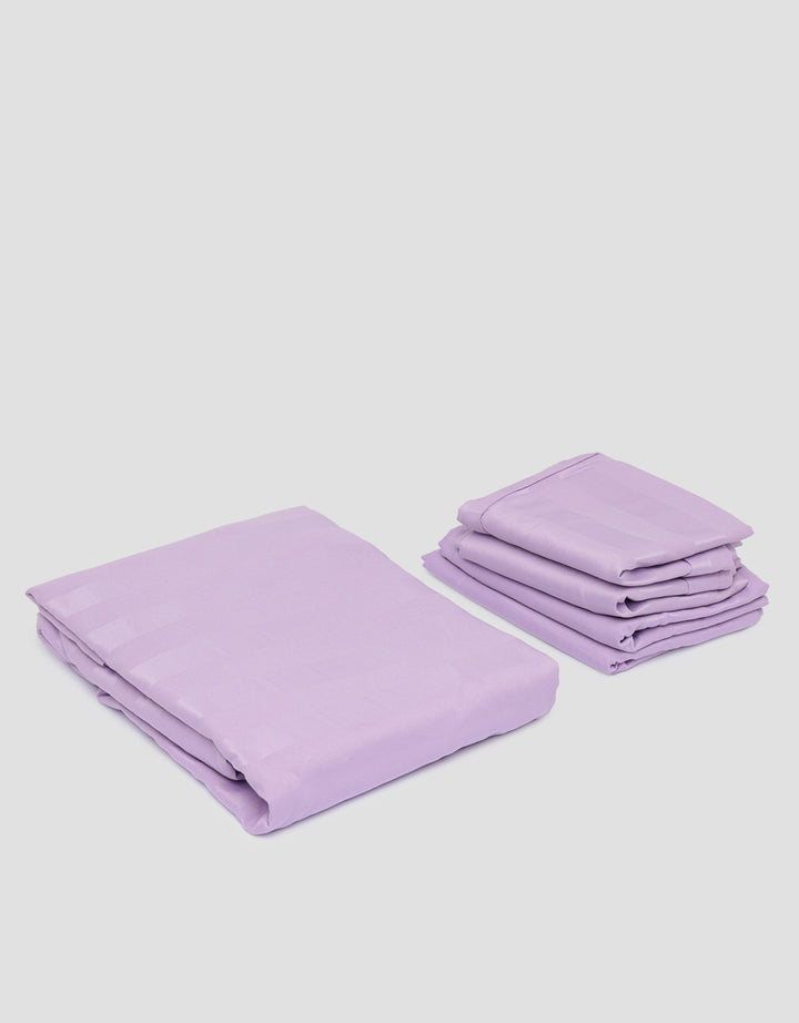 Suko Fitted Bedsheet Microsilk Full Kantong Kain Salur 180 x 200 x 40 cm