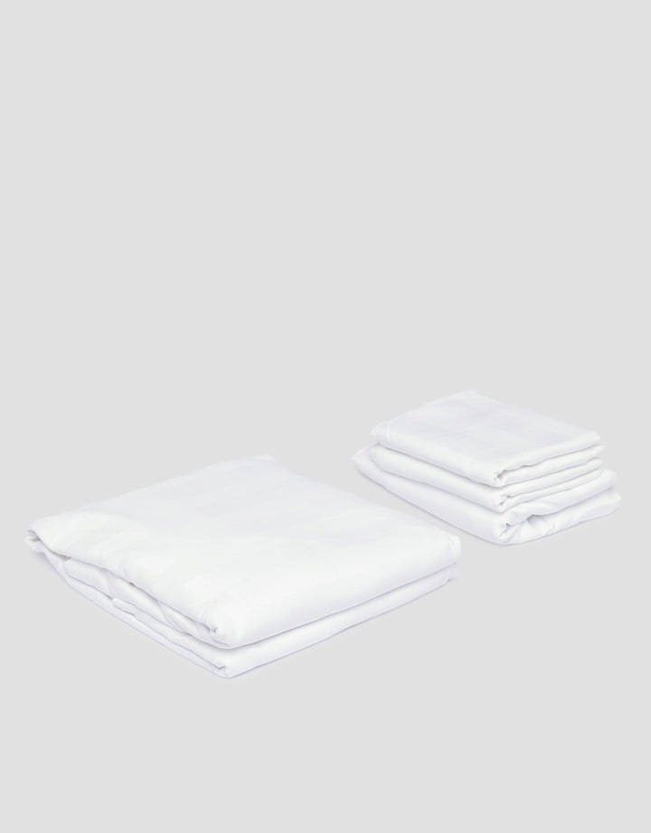 Suko Fitted Bedsheet Microsilk Full Kantong Kain Salur 180 x 200 x 40 cm