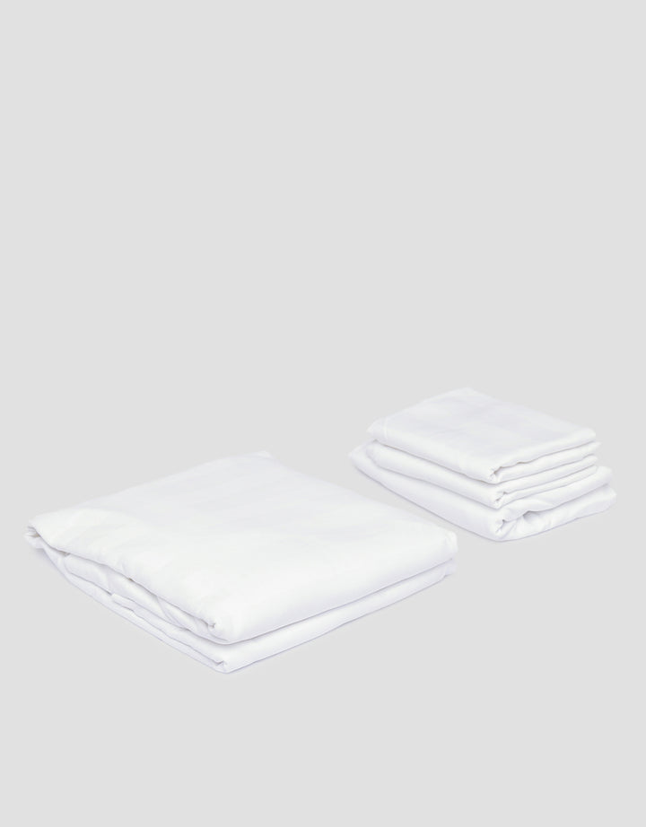Suko Fitted Bedsheet Microsilk Full Kantong Kain Salur 180 x 200 x 40 cm