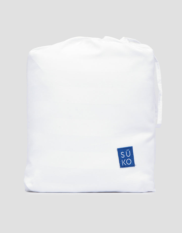 Suko Fitted Bedsheet Microsilk Full Kantong Kain Salur 180 x 200 x 40 cm