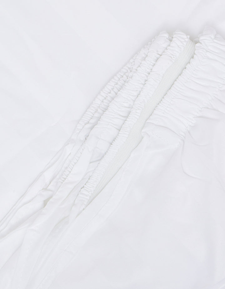 Suko Fitted Bedsheet Microsilk Full Kantong Kain Salur 180 x 200 x 40 cm