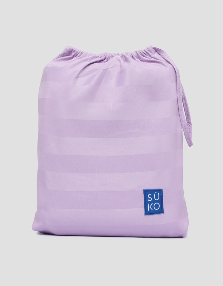 Suko Fitted Bedsheet Microsilk Full Kantong Kain Salur 160 x 200 x 40 cm