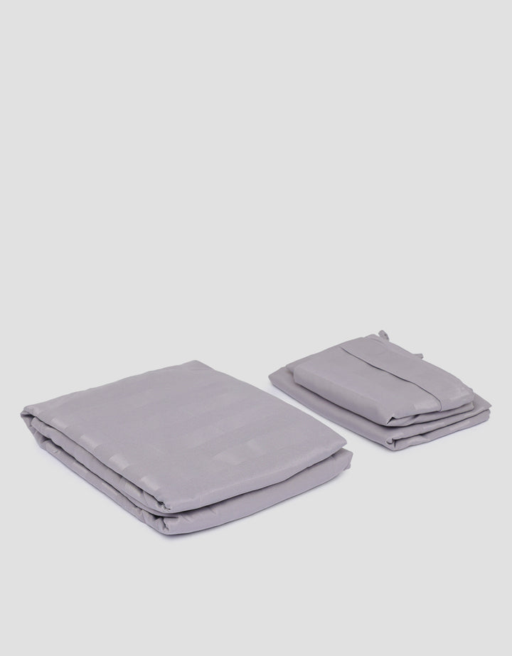 Suko Fitted Bedsheet Microsilk Full Kantong Kain Salur 120 x 200 x 40 cm