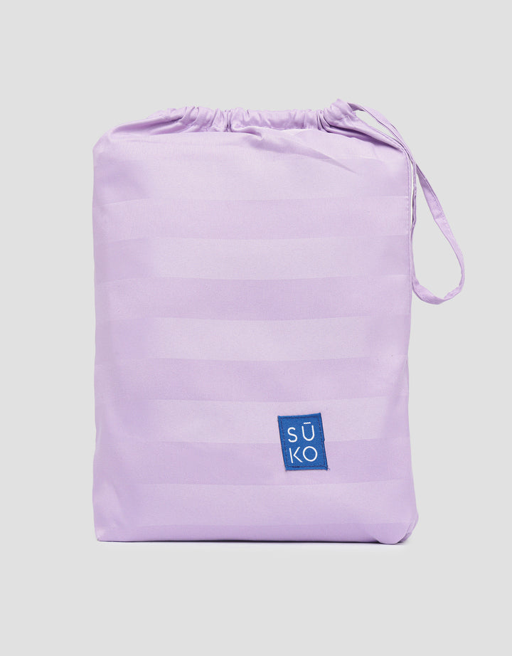 Suko Fitted Bedsheet Microsilk Full Kantong Kain Salur 120 x 200 x 40 cm