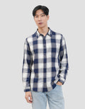 Gab's Casual Motif Plaid Kemeja Pria