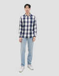 Gab's Casual Motif Plaid Kemeja Pria