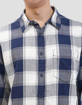 Gab's Casual Motif Plaid Kemeja Pria