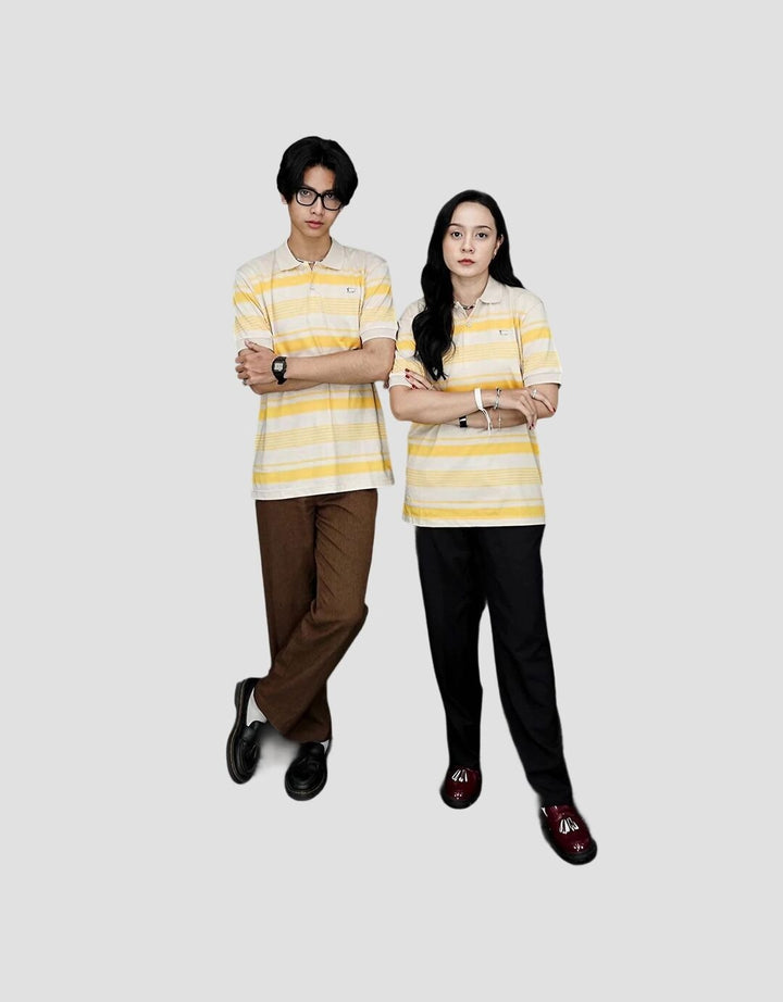 Walrus Polo Kemeja Salur Bernapas Pria