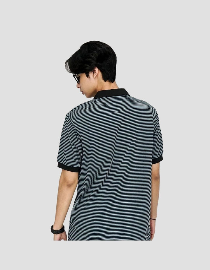 Walrus Polo Kaos Salur Klasik Uniseks